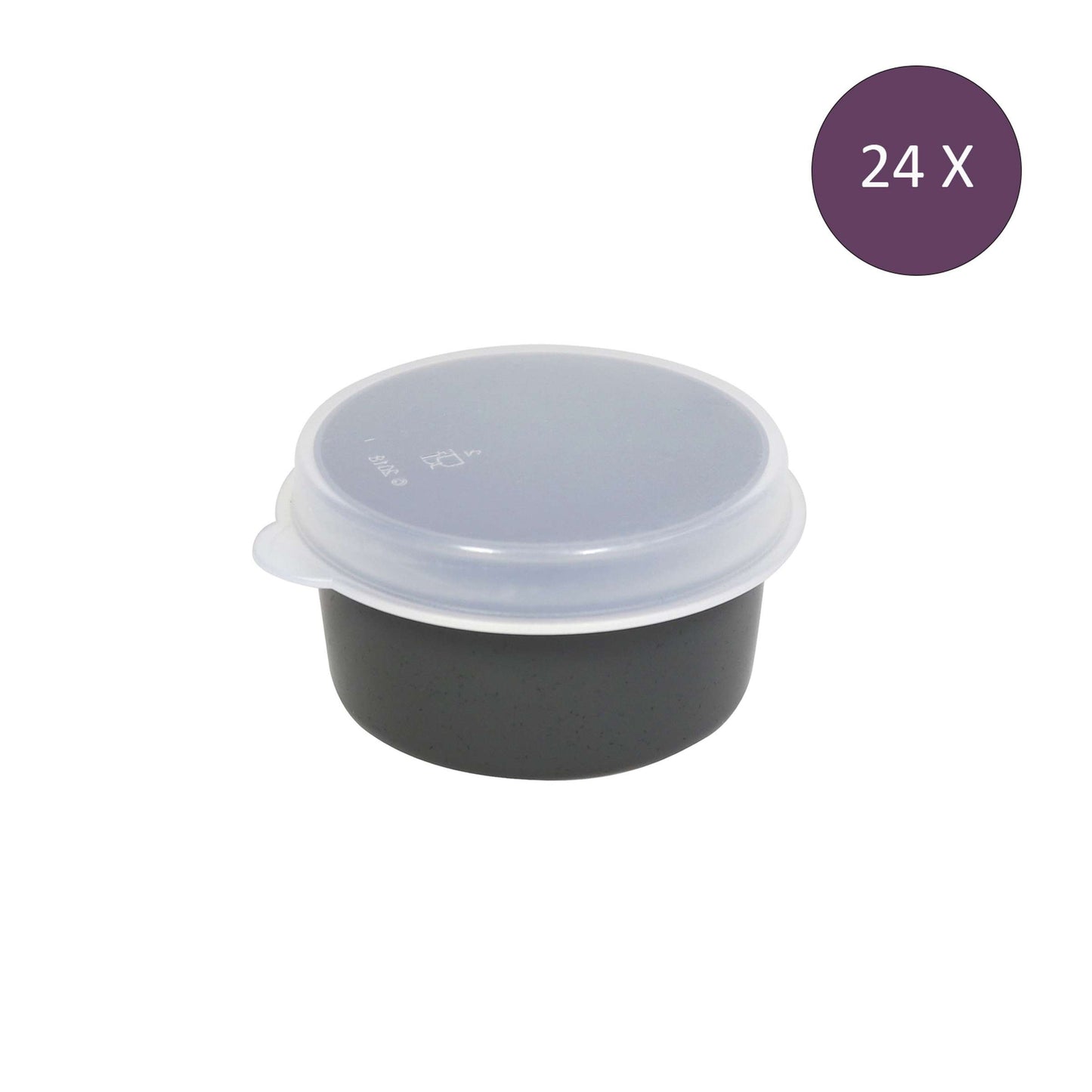 Sausbakjes met Deksel 30 ml (Set van 24) - Handig Voor Dipjes en prepmaaltijden